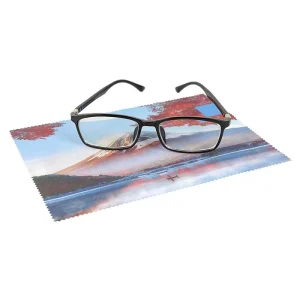 Anti-Fog Printed Microfibre Glass Cleaning Cloth