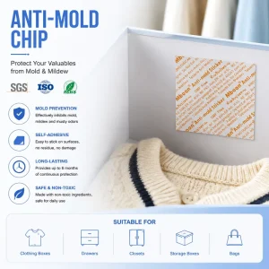 Anti Mold Chip Tablet for Footwear Leather Goods Textile Products and Storage Protection