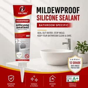 Anti-Mold Silicone Sealant Water-Resistant Oil-Resistant for Indoor Construction