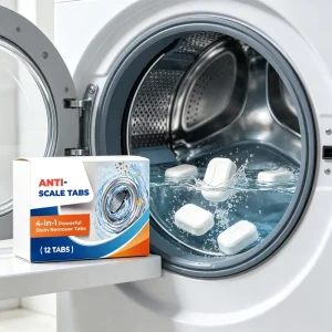 Anti Scale Tabs Laundry Scale Prevention Tablets Water Softener for Washing Machines Reduce Mineral Deposits HardWater
