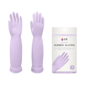 Anti-Skid Pattern Medium Kitchen Gloves Multipurpose Rubber Cleaning Latex Reusable Waterproof Home