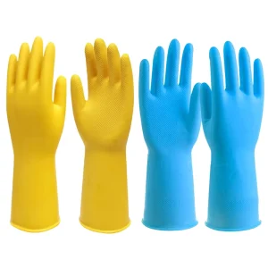 Anti-Slip Dish Washing Household Cleaning Latex Gloves Reusable Waterproof Kitchen Gloves for Unisex