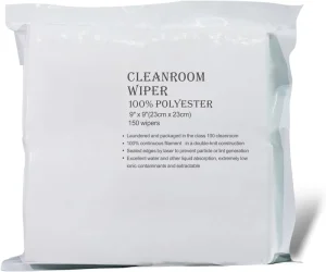 Anti-Static Cleanroom Wipers Streak-Free Industrial Dust Cleaning Cloths for Electronic Component Wiping