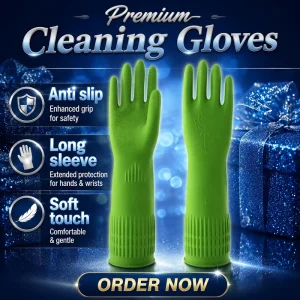 Anti-Static Insulated Anti-Chemical Reusable Waterproof 35mil 800mm Latex Gloves for Battery Factory