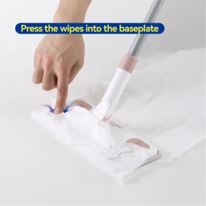 Anti-Static Sponge Flat Mop with Detachable Split Iron Pole for Home and Office Use