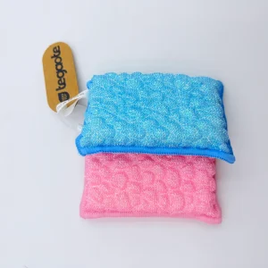 Anti-Ultraviolet Rectangle Double-Sided Scouring Pad Sponges for Kitchen Dish Cleaning