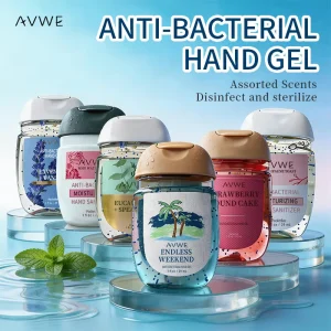 Antibacterial Hand Gel 29ML Portable Travel Size 75% Alcohol Kills 99.9% Germs Scented Hand Sanitizer