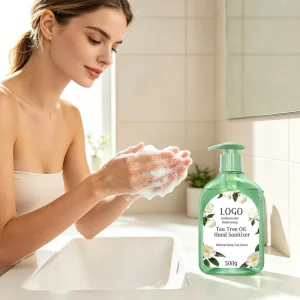 Antibacterial Hand Wash with Tea Tree Oil 99% Germ Protection Moisturizing Soap for Sensitive Skin & Kids Safe