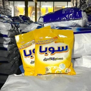 Arabic Language Packaged Washing Powder Lemon Fragrance 700g Detergent Powder for Clothes Cleaning