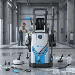Auto 2000W High Pressure Washer Electric Professional Power Washer Car Wash Machine with Hose Reel Accessories