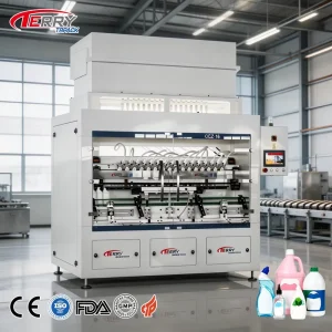 Automatic Corrosion-Resistant Liquid Filling Machine with Self-Gravity Filling for Plastic and Glass Bottles