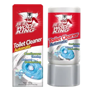 Automatic Eco Friendly Bathroom Cleaner Liquid with Lemon Scent and Blue Bubbles