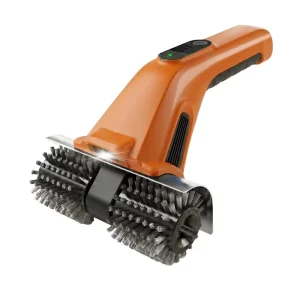 Automatic Electric BBQ Grill Brush with Replaceable Heads and Grease Remover