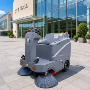 Automatic Electric Ride-On Industrial Floor Sweeper Machine for Warehouse and Factory