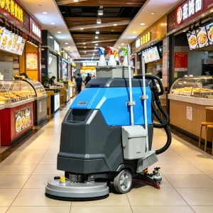 Automatic Floor Scrubber and Vacuum for Polished Concrete Floors