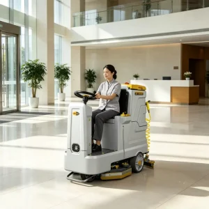 Automatic Ride-On Industrial Floor Scrubber Cleaning Machine Manufacturer