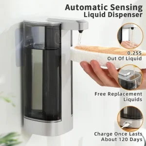 Automatic Sensor Intelligent Hand Washing Machine Kitchen Hand Sanitizer Foam Soap Dispenser Wall Mounted ABS Household Hotel