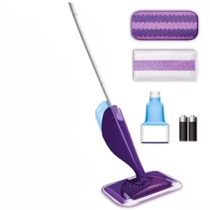 Automatic Spray Mop Floor Cleaner Starter Kit with 1 Washable and 17 Disposable Pads, Microfiber All-in-One System