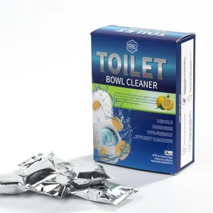 Automatic Toilet Bowl Cleaner Tablets with Effervescent Deodorizing and Bleaching Formula