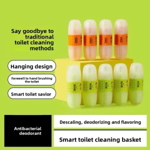 Automatic Toilet Deodorizing and Cleaning Hanging Basket Disinfectant Odor Remover