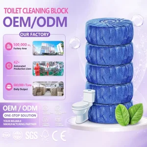 Automatic Toilet Tank and Bowl Cleaner Tablets Lemon Scent Slow Release 20 Pack
