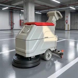 Automatic Walk-Behind Floor Scrubber Machine for Home Use