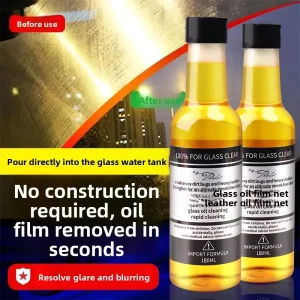 Automotive Car Care Glass Oil Film Remover Windshield Window Stain Eliminator Degreaser