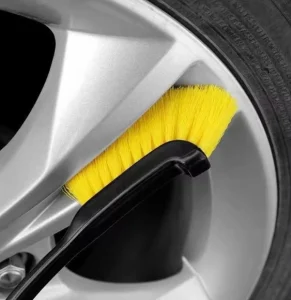 Automotive Wheel and Tire Cleaning Scrub Brush PP Material Long Handle Car Motorcycle Detailing Tool
