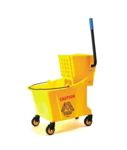 B-040C 24L PP Mop Wringer Trolley Bucket with Custom Logo Eco-Friendly Durable Design