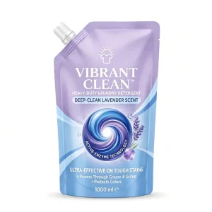 BPA Free Custom 1 L Liquid Laundry Detergent High Barrier Slanted Top Corner Cap Slant Spout Stand-Up Pouch