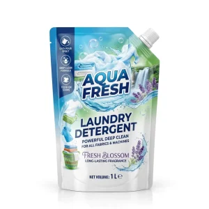 BPA Free Custom Printed Liquid Laundry Detergent High Barrier Slanted Top Corner Cap Slant Spout Stand-Up Pouch
