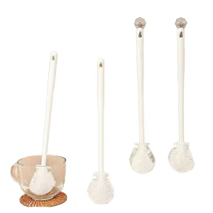 BPA-Free Silicone Long-Handle Gap and Crevice Cleaning Brush for Cups, Bottles, Blenders, and Juicers