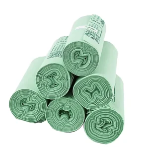 BPI Certified Coreless Roll Easy Dispense Compostable PLA Hot Stamping Trash Liner for Cruise Ship Cabins
