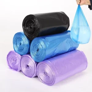 BPI Environmentally Degradable Cornstarch Compostable Drawstring Kitchen Waste Colorful Trash Bag