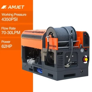 BS3070 300BAR 4350PSI Jetter, 60L/min, for Industrial Pipeline Unclogging and Drain Cleaning