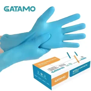 BSS027 Nitrile Gloves, 12-Inch Long Cuff, Waterproof, Touchscreen-Compatible, Powder-Free