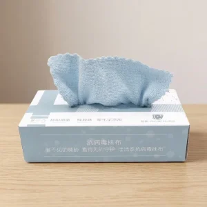 BZX Reusable Pull out Microfiber Cleaning Cloths 20pcs Per Box Dish Towels for Kitchen and Car Cleaning Gray Household Dust