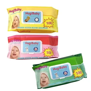 Baby Cleansing Wipes Eco-Friendly Cotton Disposable 15x20cm 80 Pis