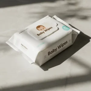 Baby Daily Care Wipes Fragrance Free Spunlace Material Alcohol Free Cleanse Gently Efficiently 99.9% Pure Biodegradable