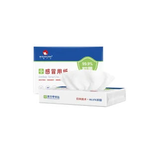 Baby Facial Tissues 100% Virgin Wood Pulp No Fluorescent Agents Lotion Facial Tissues 60 Sheets for Cold Red Nose Care