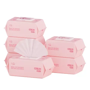 Baby Hand and Mouth Wipes 80 Count Large Pack Hygienic Cleansing Wet Tissues Lid Nonwoven Fabric Model T 100