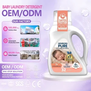 Baby Laundry Detergent for Newborns Young Children Antibacterial Mite Removing Gentle Underwear Clothes Nature Fragrance 2kg+
