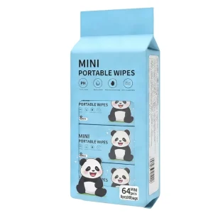 Baby Pocket Mini Sanitizing Wipes Disposable Lint Free Antibacterial Eco Friendly Unscented Non Woven Extra Soft Customized