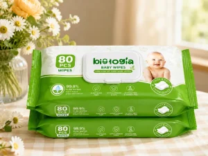 Baby-Safe Hypoallergenic Wet Wipes Gentle on Skin Alcohol-Free Disposable Cleansing Wipes for Newborns Bulk Supply