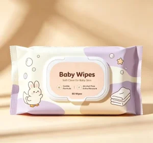 Baby Wipes 80 Counts Alcohol Free Hypoallergenic Gentle Cleaning Wet Wipes for Sensitive Newborn Baby Skin
