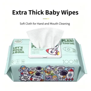 Baby Wipes 80 Sheets 200x145mm for Hand and Mouth Use Pregnancy Safe OEM