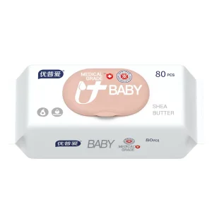 Baby Wipes 80 Sheets Unscented Alcohol Free Eco-Friendly Biodegradable Extra Soft Sensitive Skin for Baby Hand Mouth Cleaning