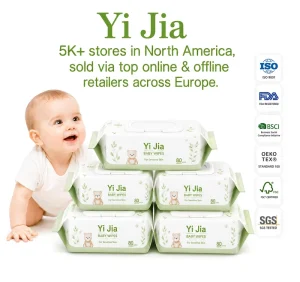 Baby Wipes Organic Bamboo Nonwoven Fabric Gentle Cleaning Sensitive Skin Custom Fragrance
