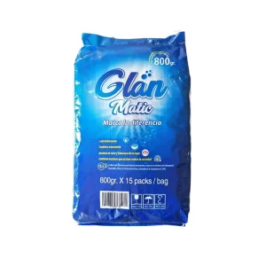 Back Sealed Bag Detergent Sachet Custom Design Durable Leaking Proof Washing Powder Packaging Bag
