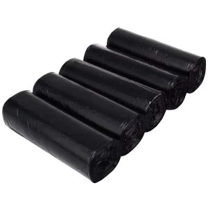 Bags Made from 50% Recycled Plastic Pellets Heavy Duty Black Trash Bags